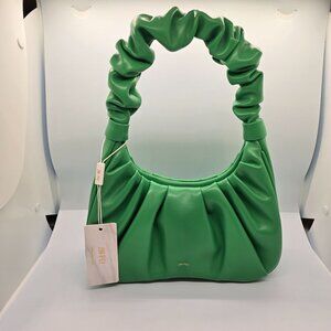 JW PEI Grass Green Gabbi Vegan Leather Ruched Hobo Handbag NWT